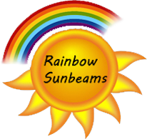Rainbow sunbeams